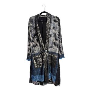 Lee Andersen Topper Lagenlook Floral Lace Patchwork Duster XL